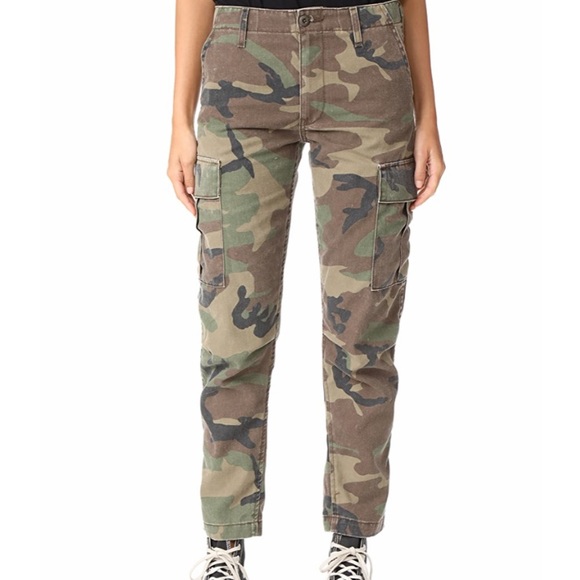 Re/Done Pants - RE/DONE camouflage cargo pants